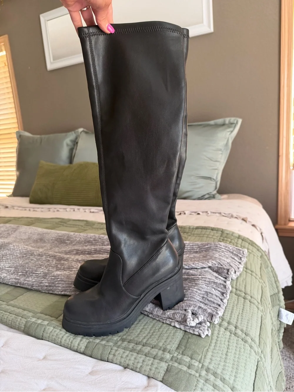 Madden Girl Black Over-the-Knee Boots